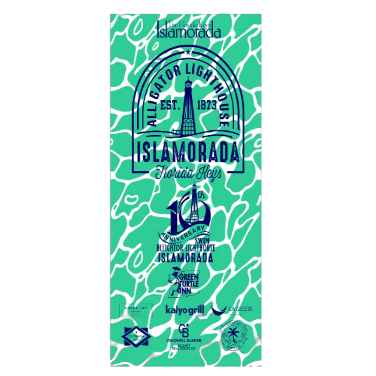 Swim for Alligator Lighthouse Towel