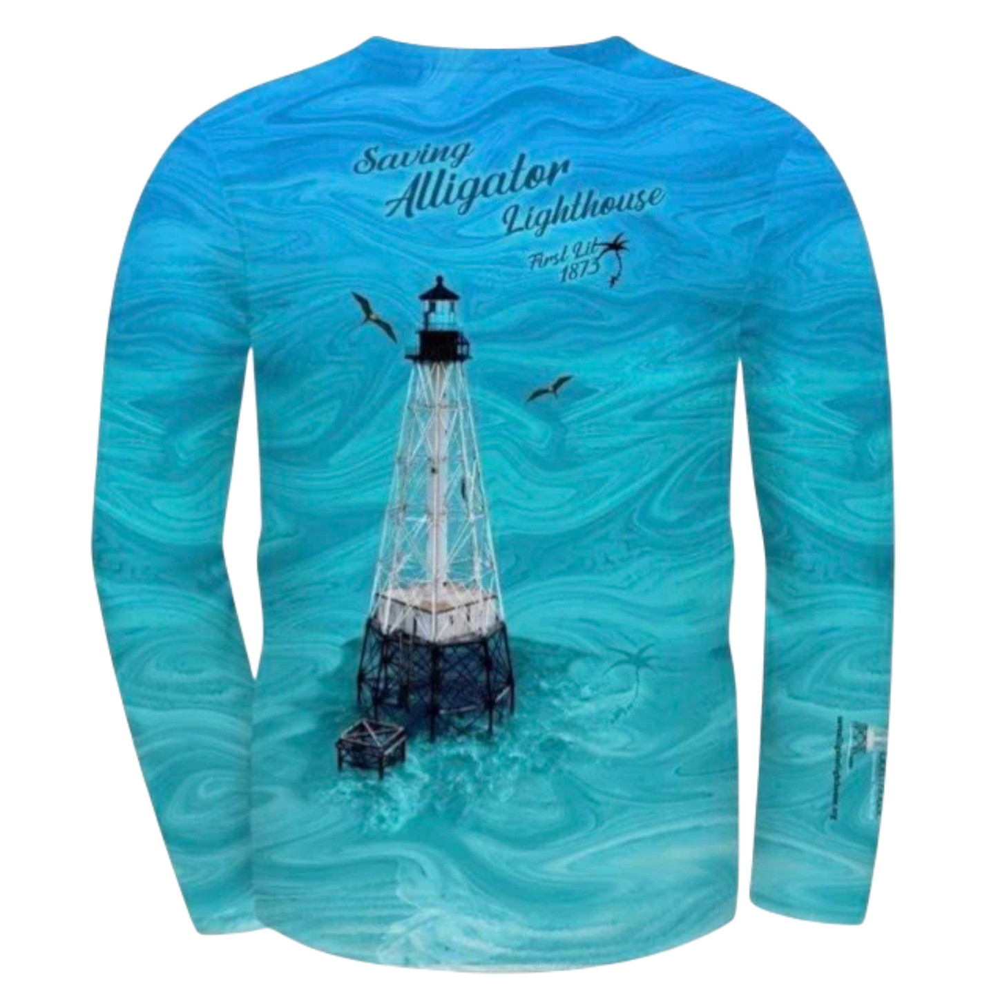 Los Cayos Save Alligator Lighthouse Performance Shirt