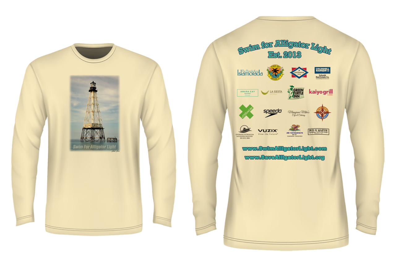 Yellow Swim For Alligator Light Long Sleeve Performance Shirt