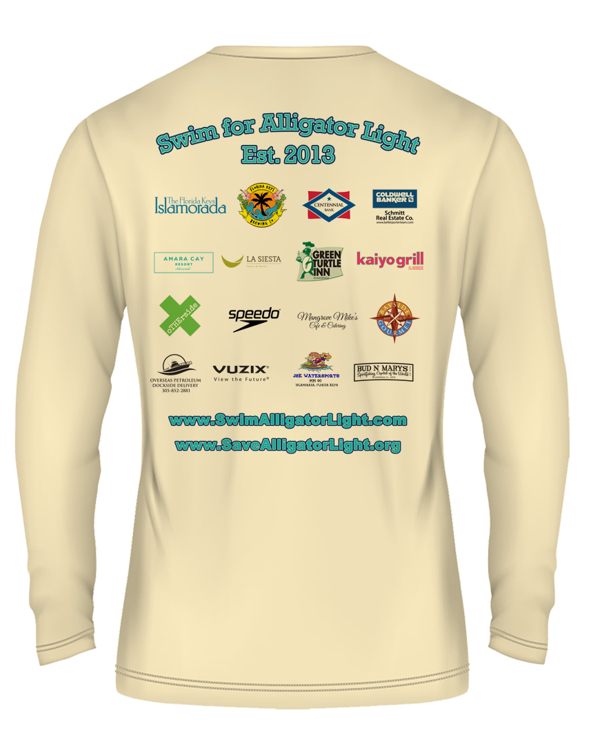 Yellow Swim For Alligator Light Long Sleeve Performance Shirt