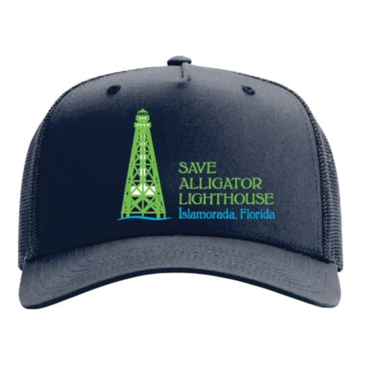 Save Alligator Embroidered Hat - Navy