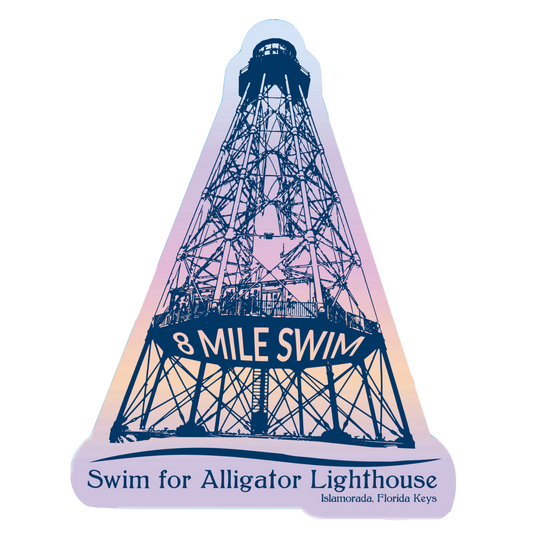 Swim Alligator Sticker Triangle
