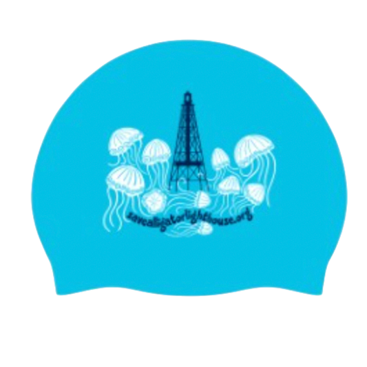 Swim Cap - Blue with Jellyfish