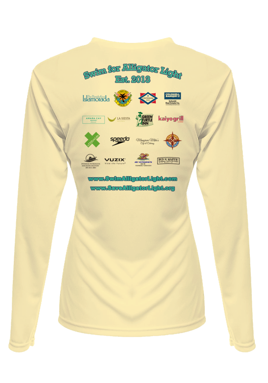 Yellow Women's Swim For Alligator Light Long Sleeve Performance Shirt