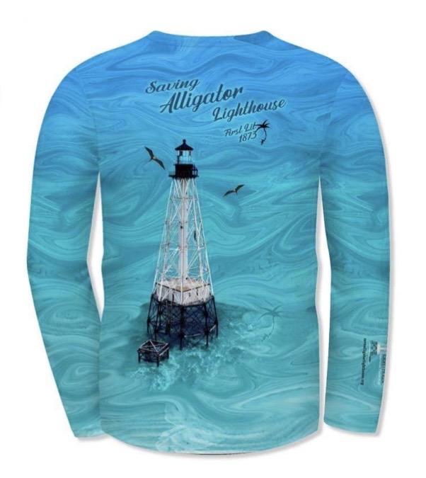 Los Cayos Save Alligator Lighthouse Performance Shirt